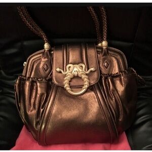 Judith Leiber Medusa Rhinestone Snake Metallic Bag R Zoe 2700$ Year Of Snake